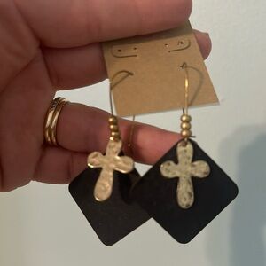 Cross earrings